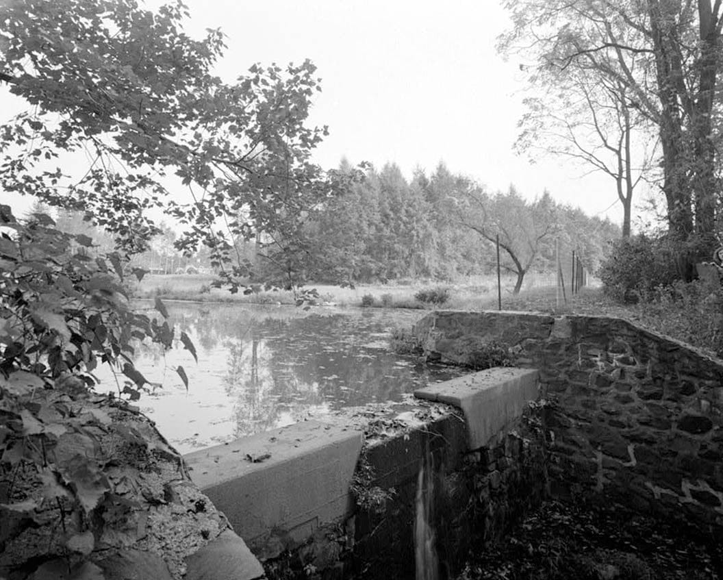Historic Photo : Whitman Estate, Lower Pond Spillway, Approx. .5 mile south of intersection of DE72 & Ebeneezer Church Road, Newark, New Castle County, DE 5 Photograph