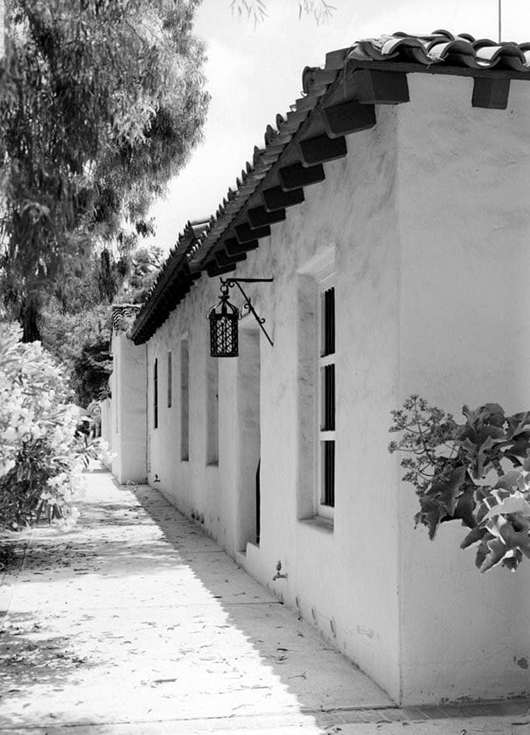Historic Photo : Sidney & Ruth Nelson Rowhouse, 6118 Paseo Delicias, Rancho Santa Fe, San Diego County, CA 2 Photograph