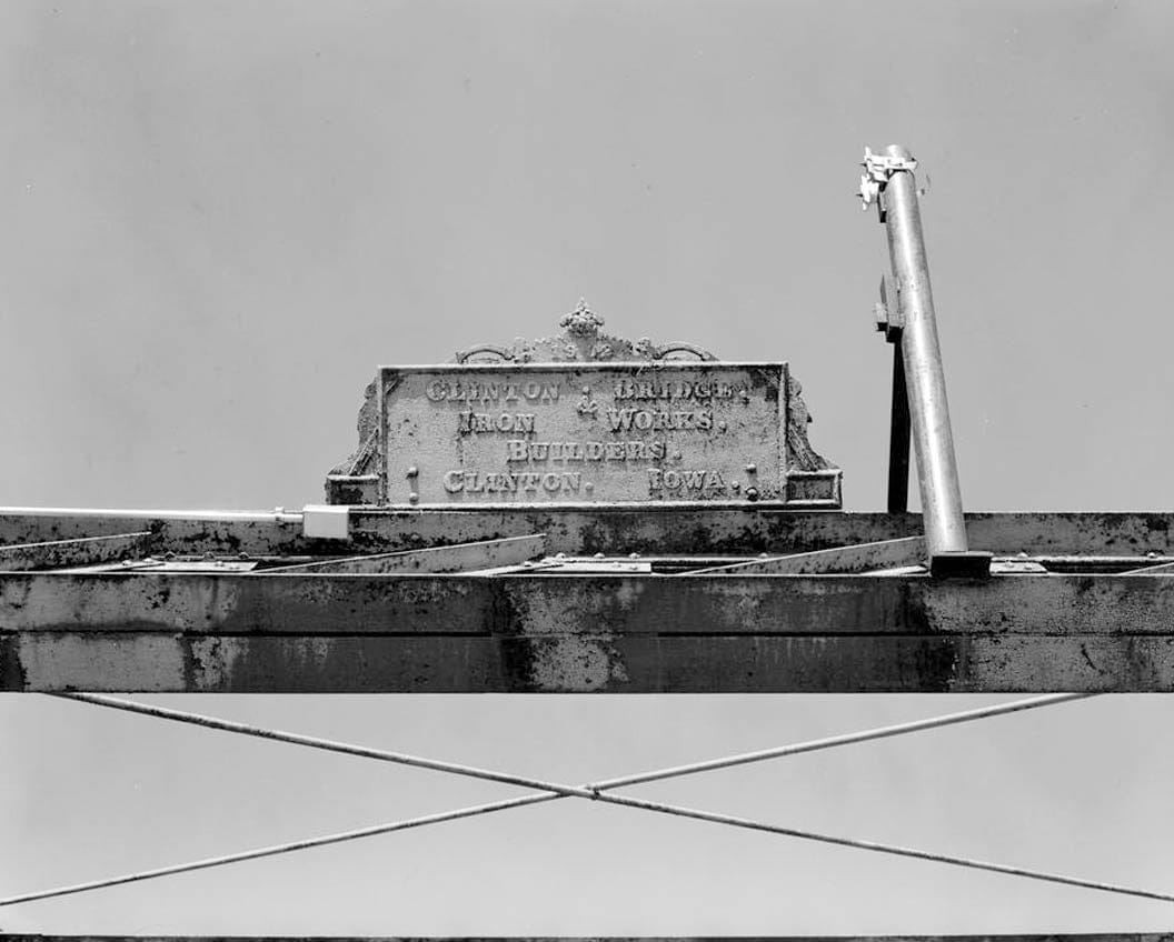 Historic Photo : Traer Street Bridge, Spanning Shell Rock River at Traer Street, Greene, Butler County, IA 12 Photograph