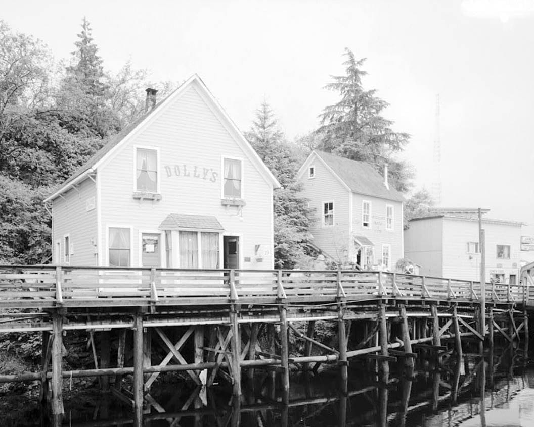 Historic Photo : Dolly's House, 24 Creek Street, Ketchikan, Ketchikan Gateway Borough, AK 1 Photograph