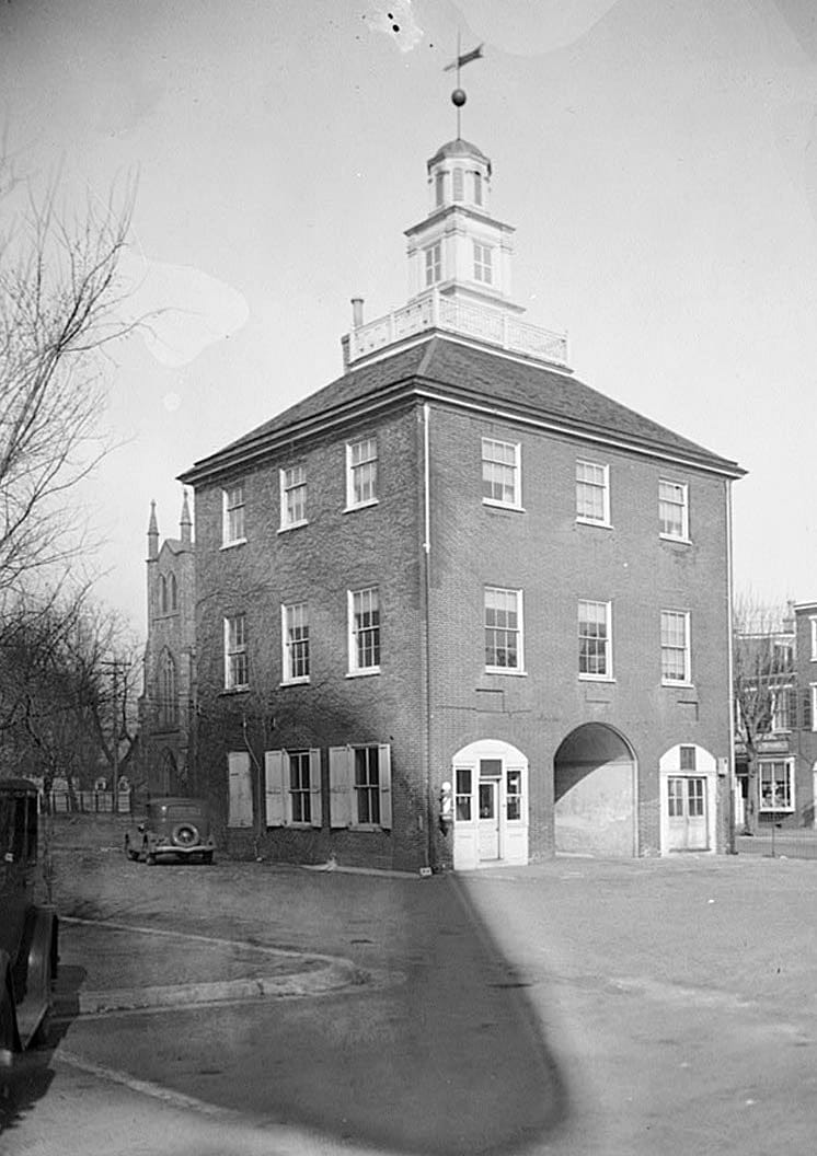 Historic Photo : Town Hall, Second & Delaware Streets, New Castle, New Castle County, DE 3 Photograph