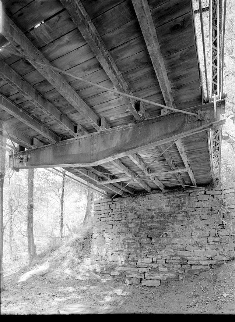 Historic Photo : Fryer's Ford Bridge, Spanning East Fork of Point Remove Creek at Fryer Bridge Road (CR 67), Solgohachia, Conway County, AR 7 Photograph