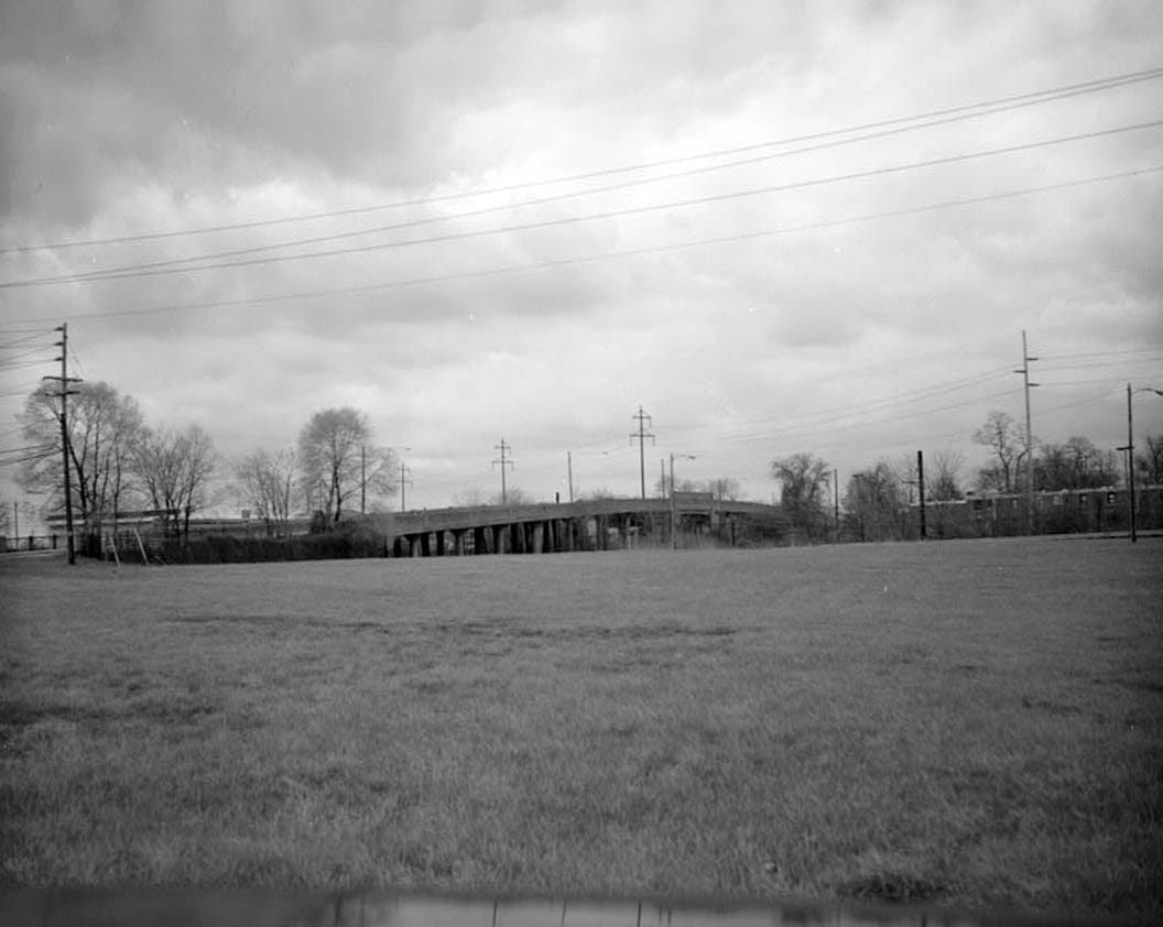 Historic Photo : Heald Street Bridge, Spanning Conrail Railroad on South Heald Street (U.S. Route 13), Wilmington, New Castle County, DE 1 Photograph