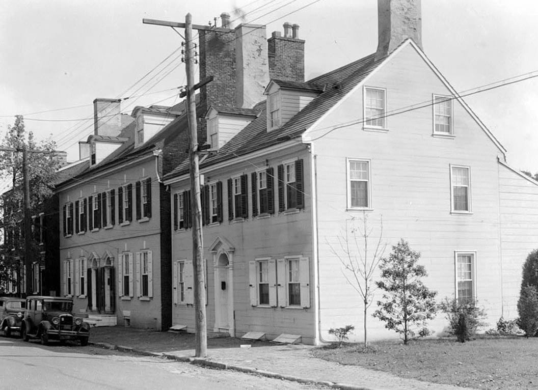 Historic Photo : Aull House, 49-51 The Strand, New Castle, New Castle County, DE 1 Photograph