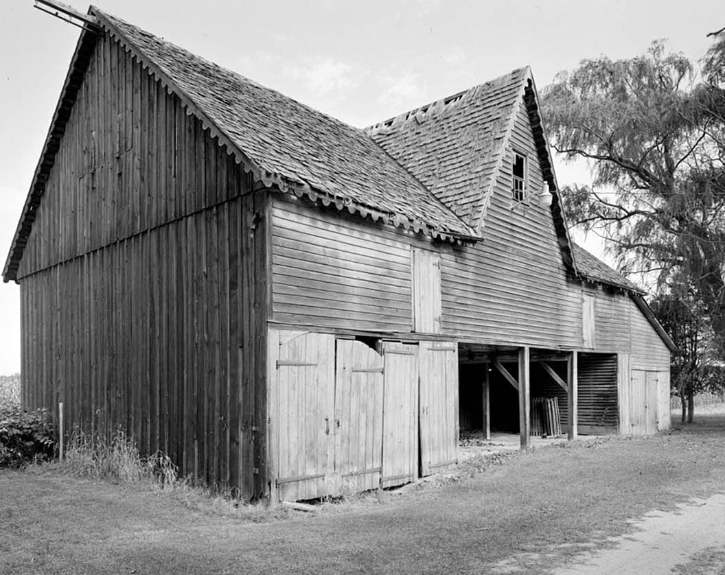 Historic Photo : Greenlawn, Carriage Barn, Route 896 (North Broad Street), 0.6 mile north of Middletown, Middletown, New Castle County, DE 3 Photograph