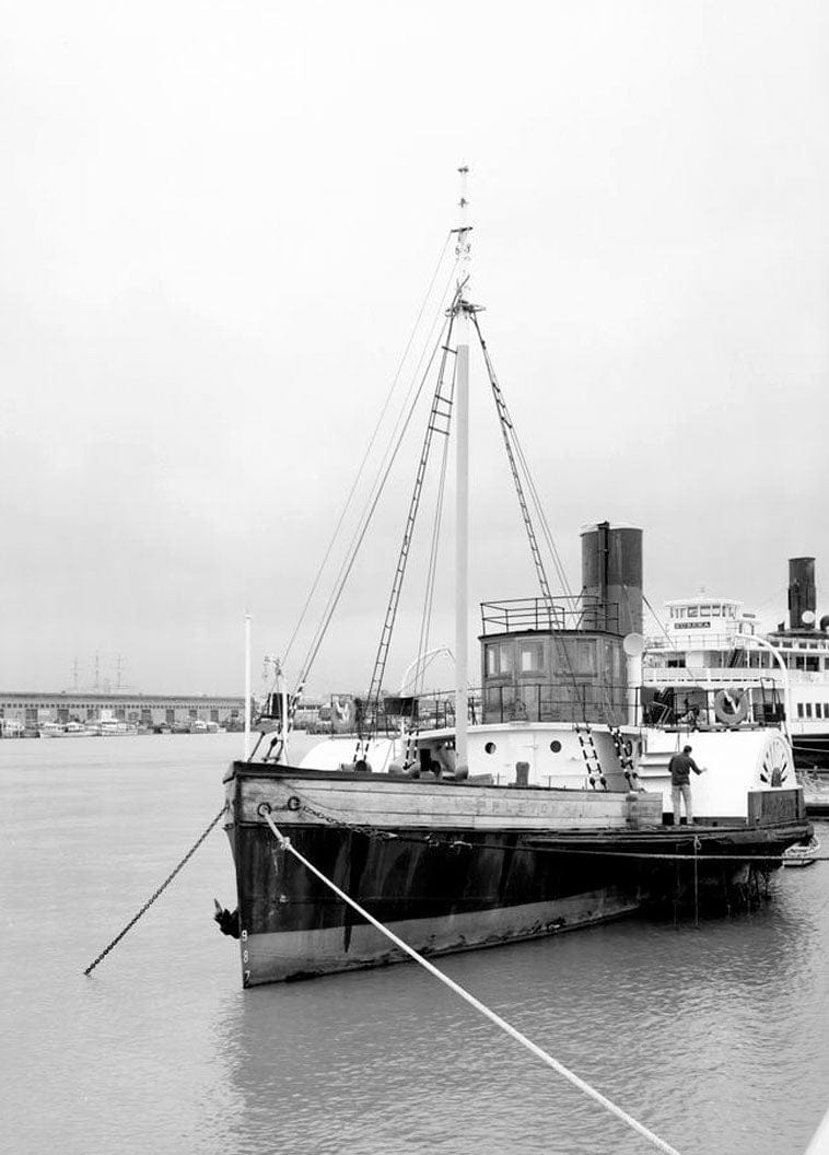 Historic Photo : Steam Tug EPPLETON HALL, Hyde Street Pier, San Francisco, San Francisco County, CA 11 Photograph