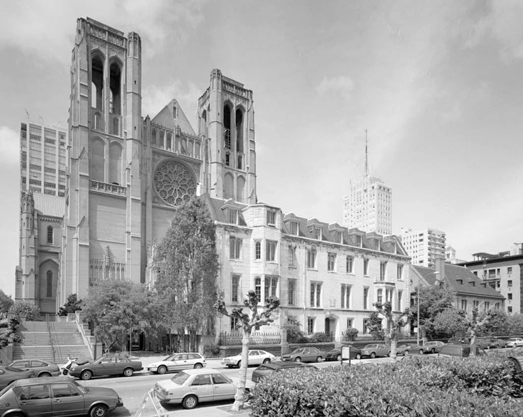 Historic Photo : Grace Cathedral, George William Gibbs Memorial Hall, 1051 Taylor Street, San Francisco, San Francisco County, CA 1 Photograph