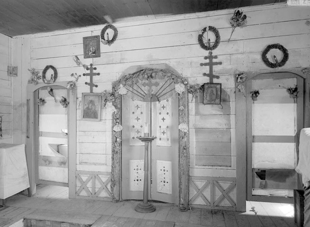 Historic Photo : Russian Orthodox Church, Savonoski-Abandon City, King Salmon, Bristol Bay Borough, AK 9 Photograph