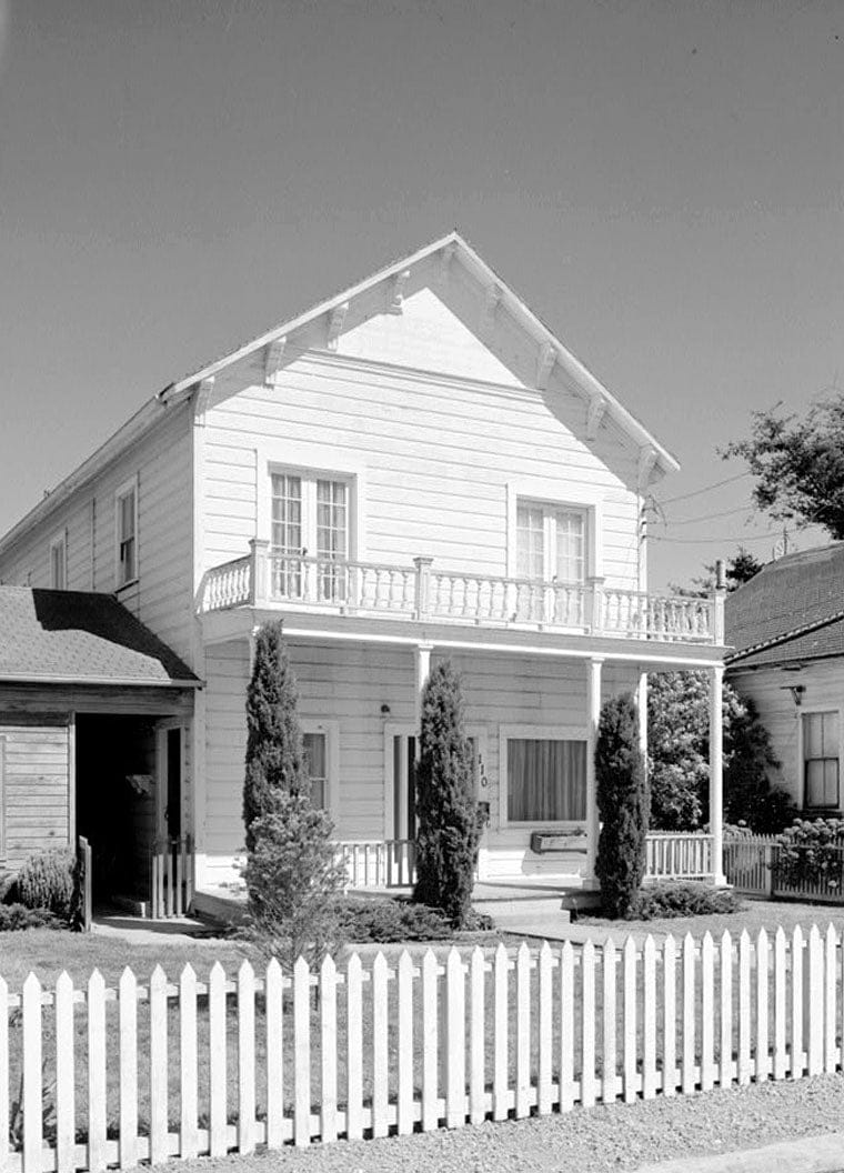 Historic Photo : I. O. O. F. Hall, 110 San Gregorio Street, Pescadero, San Mateo County, CA 1 Photograph