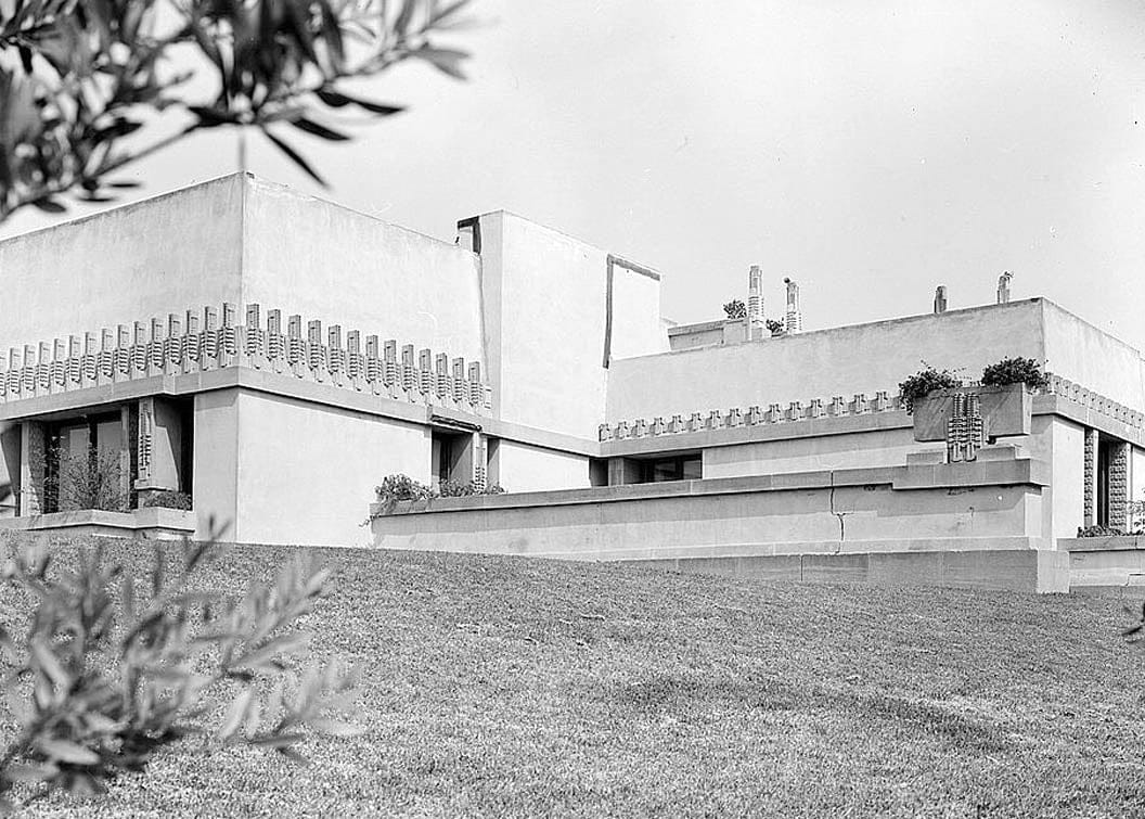 Historic Photo : Hollyhock House, 4800 Hollywood Boulevard, Los Angeles, Los Angeles County, CA 1 Photograph