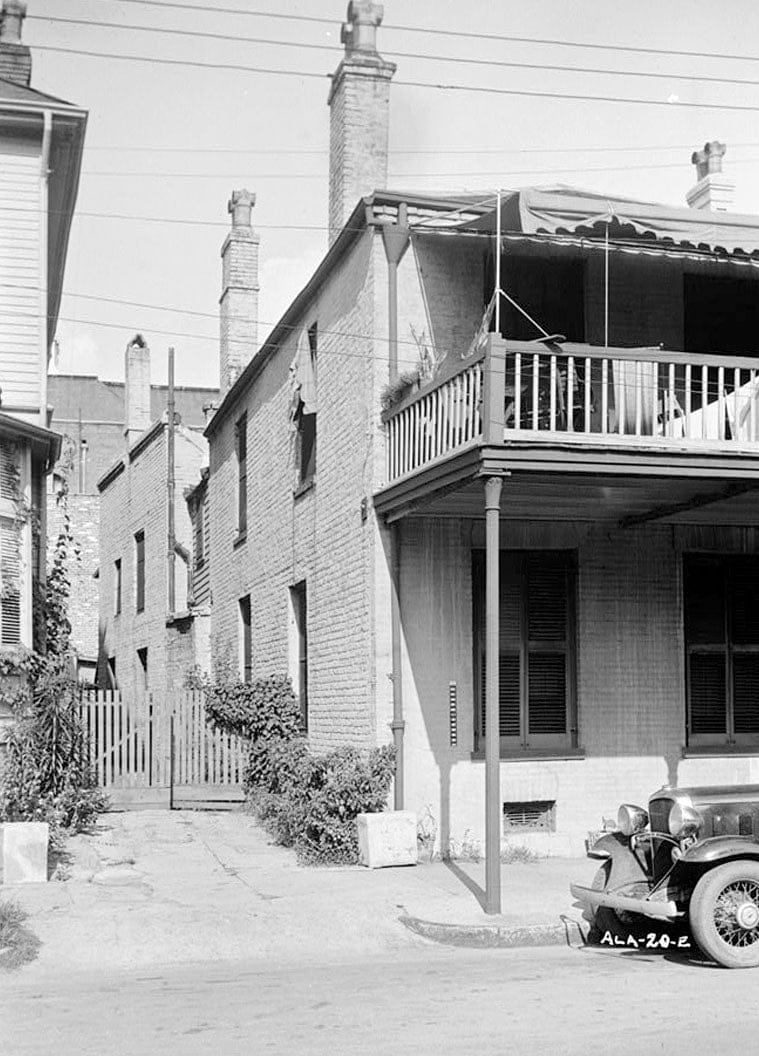 Historic Photo : Weldon-LeLoupe House, 107 Saint Emanuel Street, Mobile, Mobile County, AL 2 Photograph
