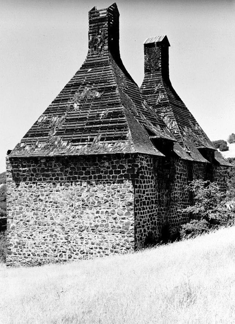 Historic Photo : Fountain Grove Hop Kilns, Santa Rosa, Sonoma County, CA 1 Photograph