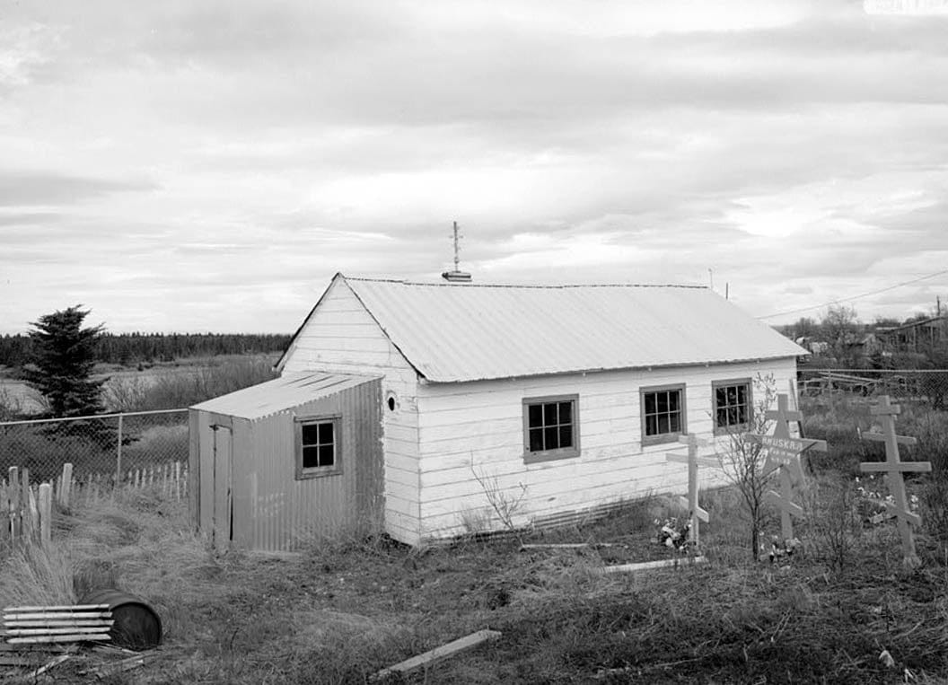 Historic Photo : St. Nicholas Russian Orthodox Churches, Old Church, Igiugig, Lake & Peninsula Borough, AK 2 Photograph