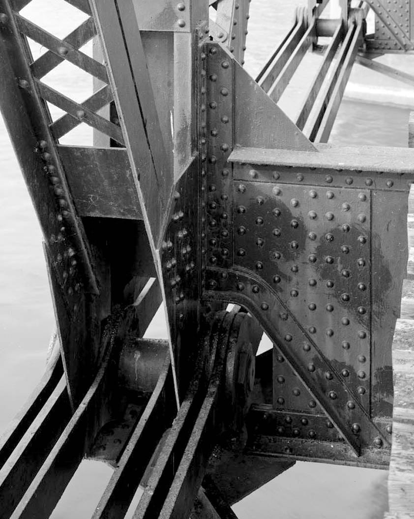 Historic Photo : Keokuk & Hamilton Bridge, Spanning Mississippi River, Keokuk, Lee County, IA 54 Photograph