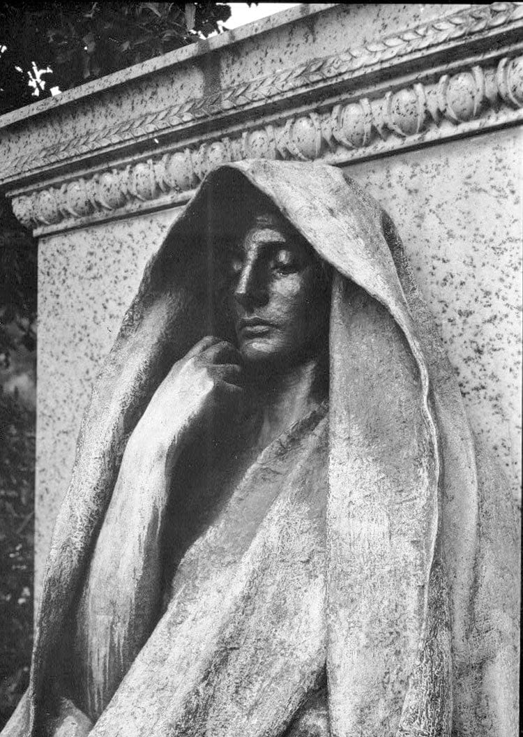 Historic Photo : Adams Memorial, Rock Creek Cemetery, Section E, entrance at Webster Street & Rock Creek Church Road Northwest, Washington, District of Columbia, DC 2 Photograph