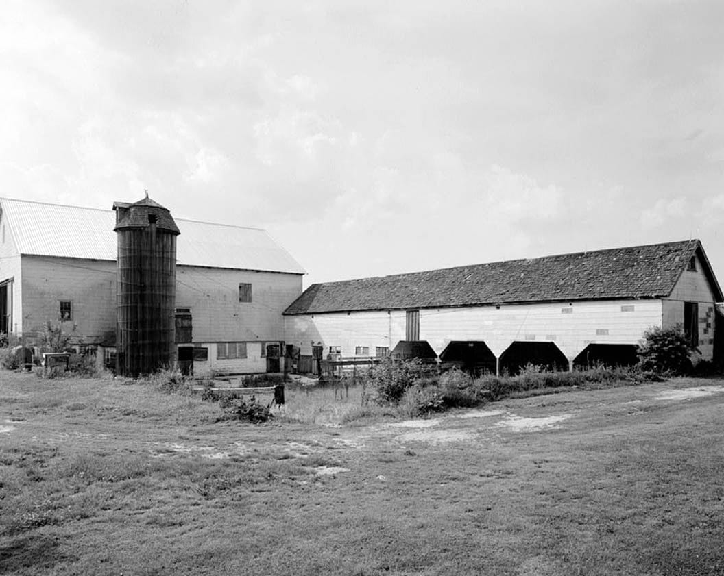 Historic Photo : G. Z. Tybout Barn, Route 381 near Route 13, Tybouts Corner, New Castle County, DE 1 Photograph