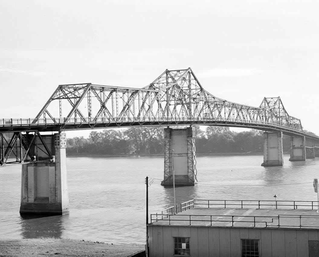 Historic Photo : MacArthur Bridge, Spanning Mississippi River on Highway 34 between IA & IL, Burlington, Des Moines County, IA 17 Photograph