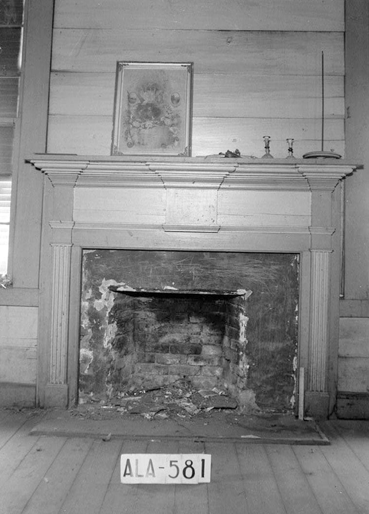 Historic Photo : James Ellington House, Oak Bowery Road vicinity, Gold Hill, Lee County, AL 7 Photograph