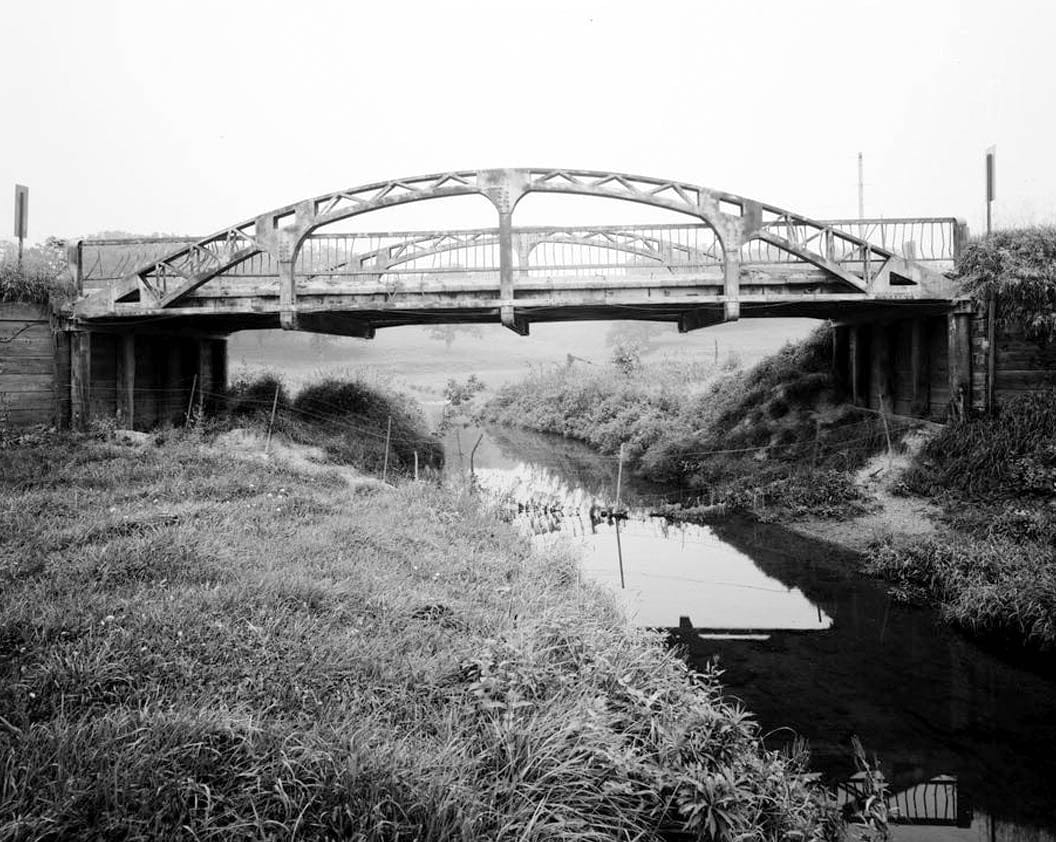 Historic Photo : Cottonville Bridge, County Road D-61 at Farmer's Creek, Maquoketa, Jackson County, IA 4 Photograph
