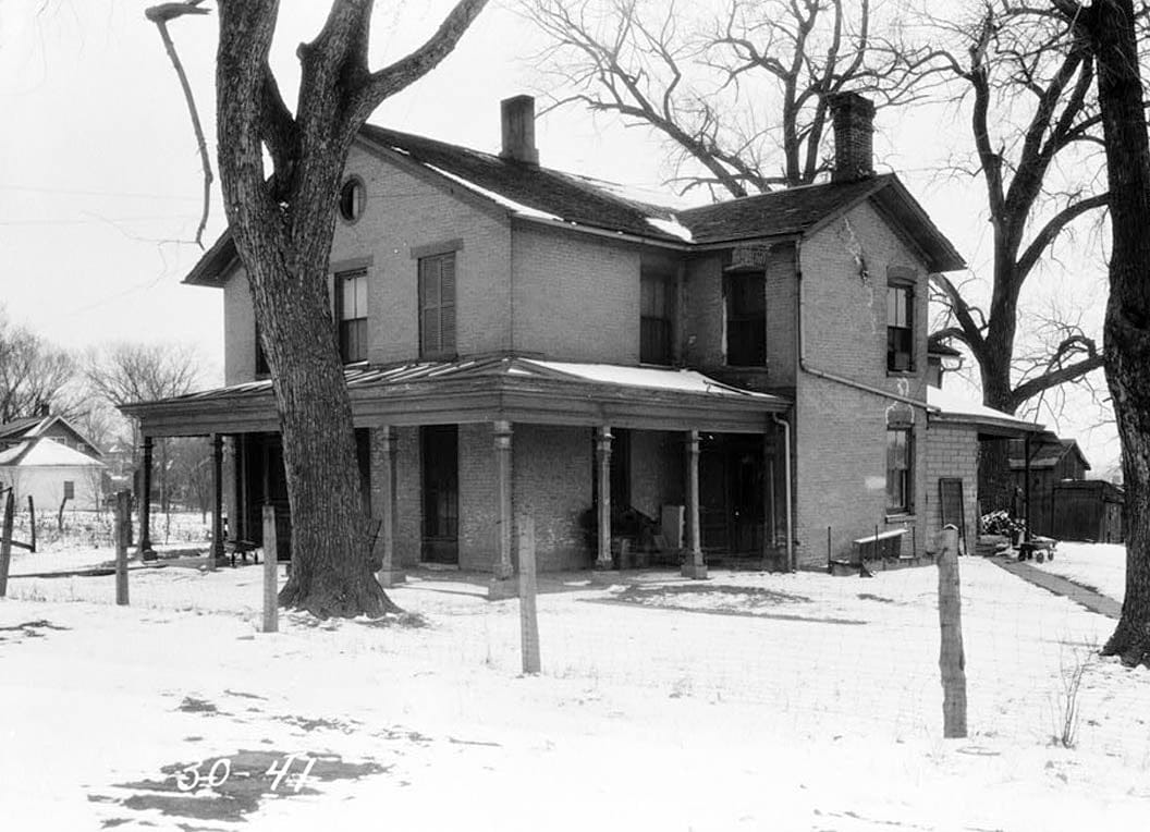 Historic Photo : Governor Robert Lucas House, 1030 Carroll Avenue, Iowa City, Johnson County, IA 1 Photograph