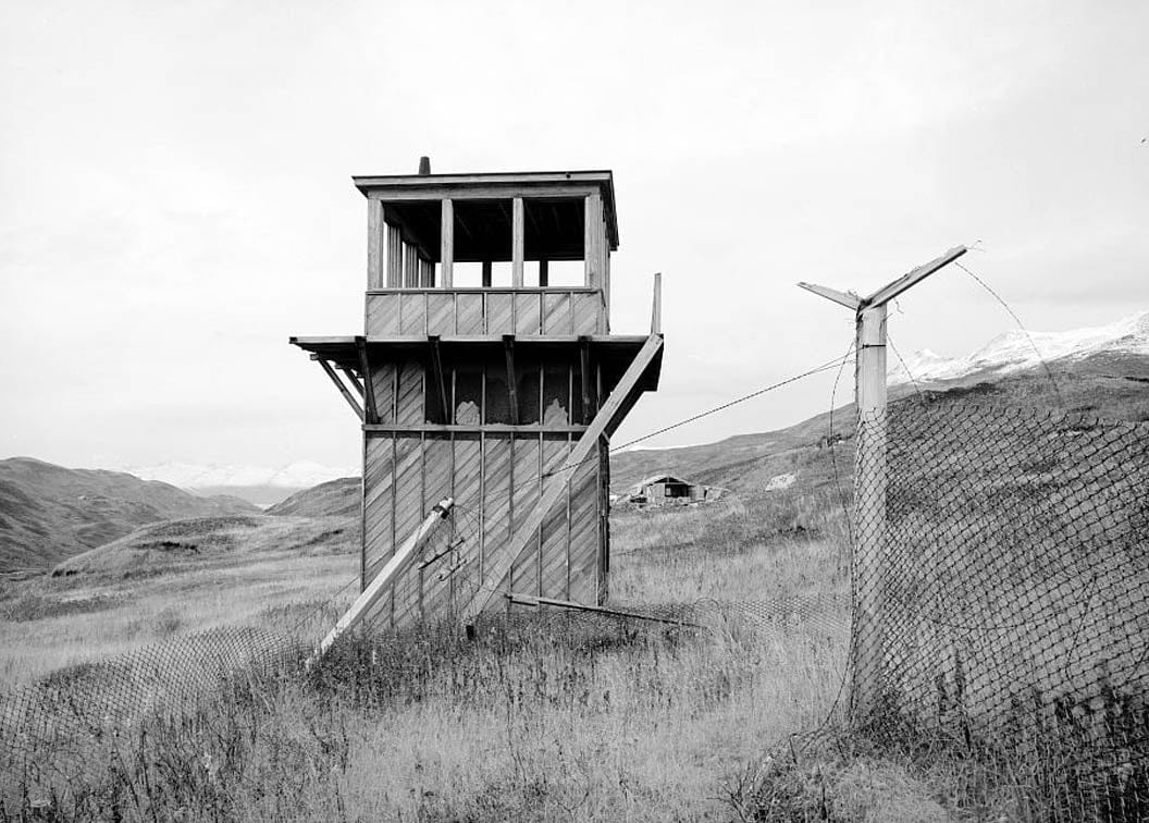 Historic Photo : Naval Operating Base Dutch Harbor & Fort Mears, Stockade, Unalaska, Aleutian Islands, AK 3 Photograph