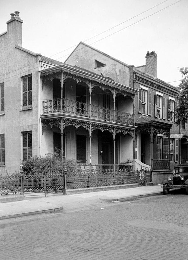 Historic Photo : The Sledge Place, 54 South Jackson Street, Mobile, Mobile County, AL 4 Photograph