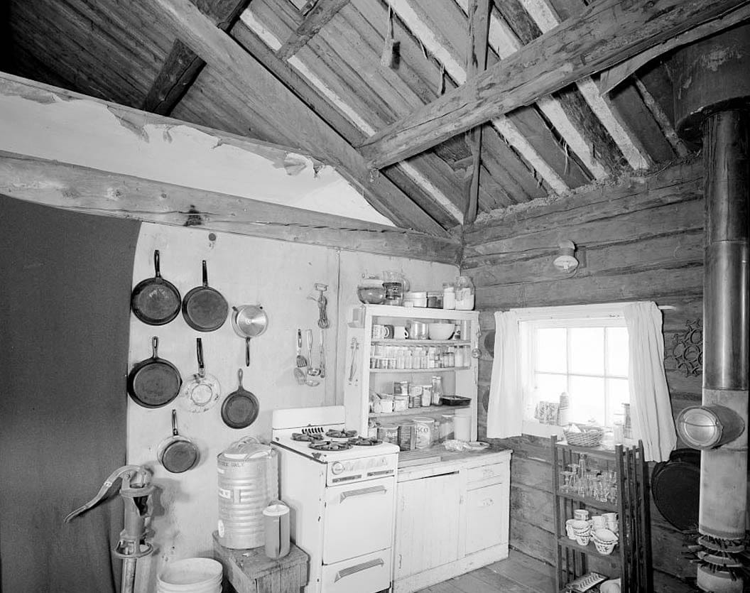Historic Photo : Dow Ulen Cabin & Wind Generator, Koyukuk River at Wiseman Creek, Bettles Vicinity, Wiseman, Yukon-Koyukuk Census Area, AK 1 Photograph