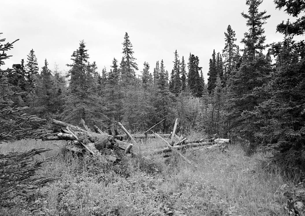 Historic Photo : Iditarod Trail Shelter Cabins, Rhon River Shelter Cabin, Nikolai, Yukon-Koyukuk Census Area, AK 1 Photograph