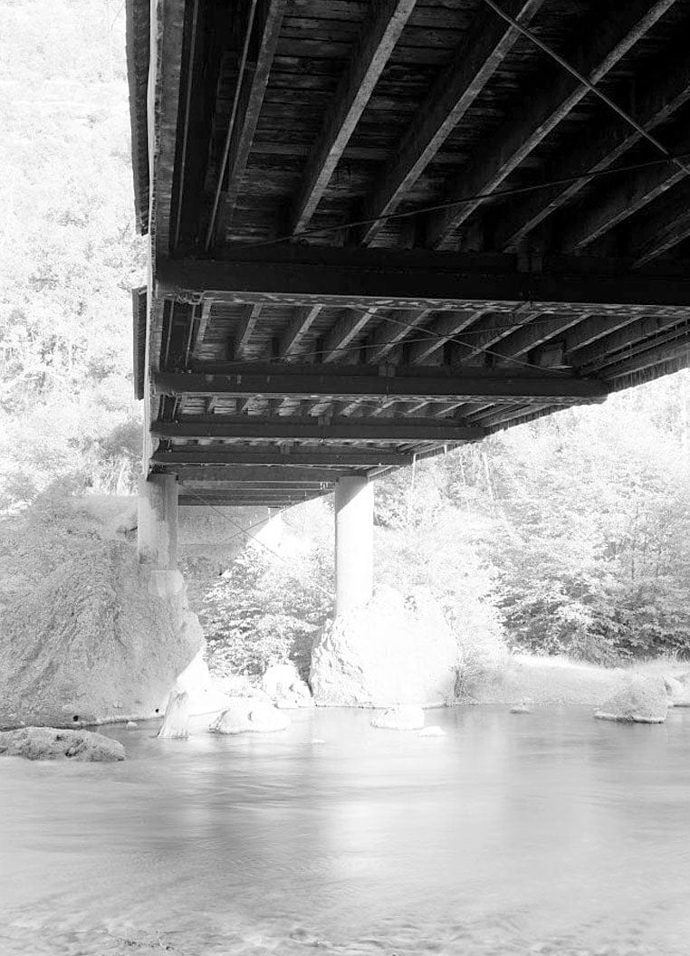Historic Photo : Honey Run Bridge, Spanning Butte Creek, bypassed section of Honey Run Road (originally Carr Hill Road), Paradise, Butte County, CA 4 Photograph