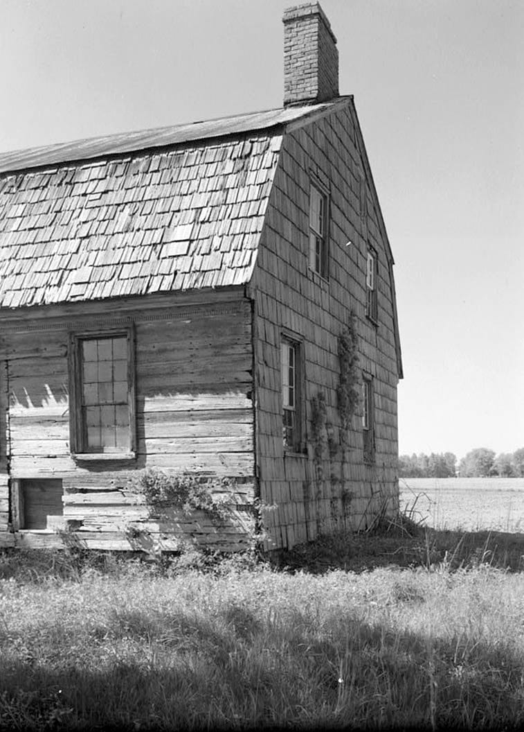Historic Photo : White Meadow Farm, State Roads 290 & 262 (moved to Lewes, DE), Cool Spring, Sussex County, DE 10 Photograph