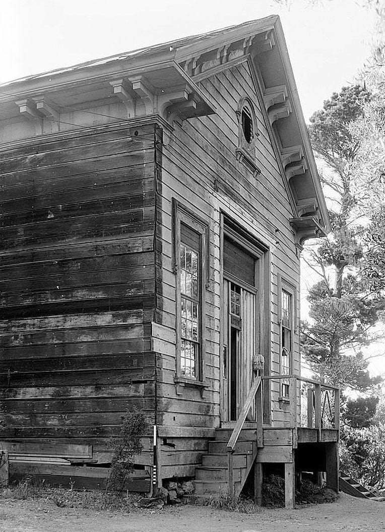 Historic Photo : Mine Hill School, New Almaden Quicksilver Mine County Park, New Almaden, Santa Clara County, CA 1 Photograph