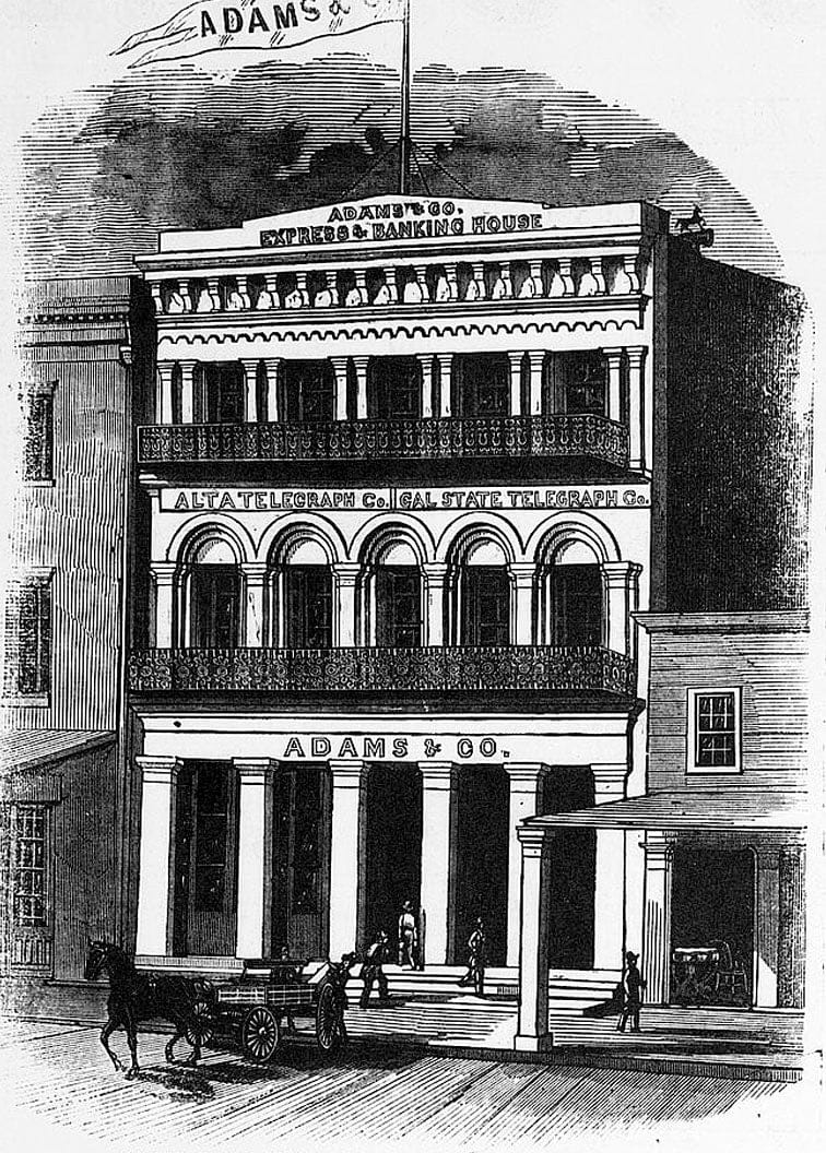 Historic Photo : Adams & Company Building, 1014 Second Street, Sacramento, Sacramento County, CA 3 Photograph