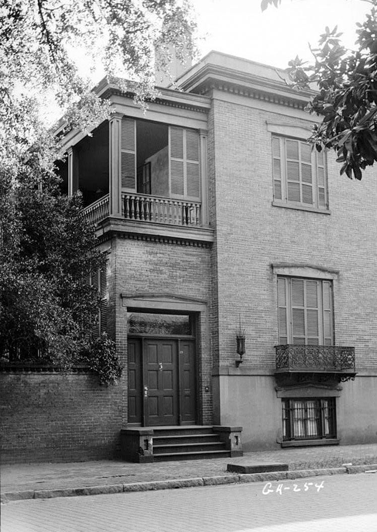 Historic Photo : Battersby-Hartridge-Anderson House, 119 East Charlton Street, Savannah, Chatham County, GA 1 Photograph