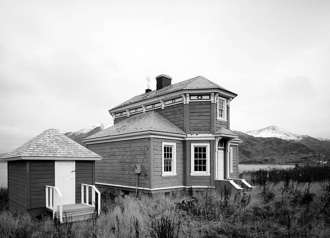 Historic Photo : Holy Ascension Russian Orthodox Church, Bishop's House, Unalaska Island, Unalaska, Aleutian Islands, AK 2 Photograph