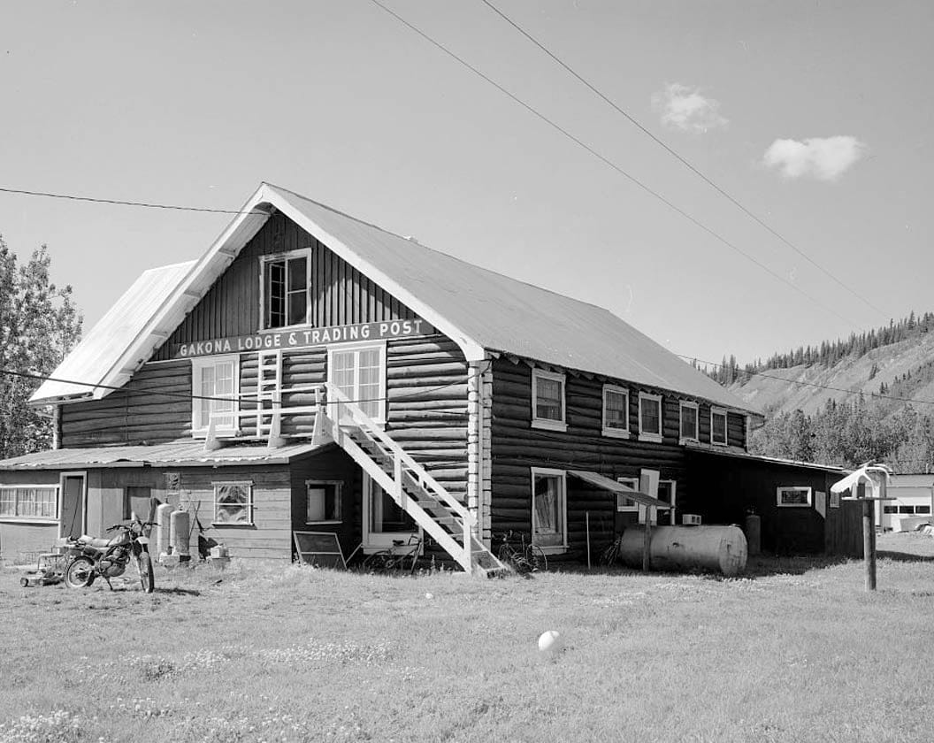 Historic Photo : Gakona Lodge & Trading Post, Mile 205, Glenn Highway, Gakona, Valdez-Cordova Census Area, AK 1 Photograph