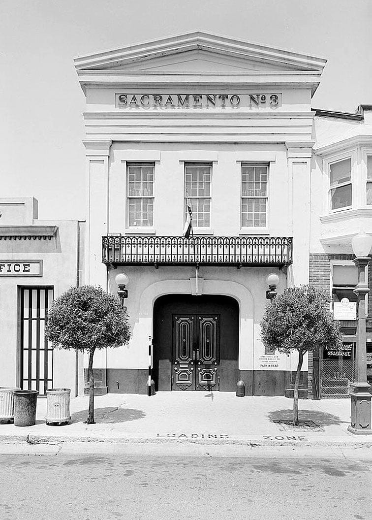 Historic Photo : Sacramento Engine Company No. 3, 1112 Second Street, Sacramento, Sacramento County, CA 2 Photograph