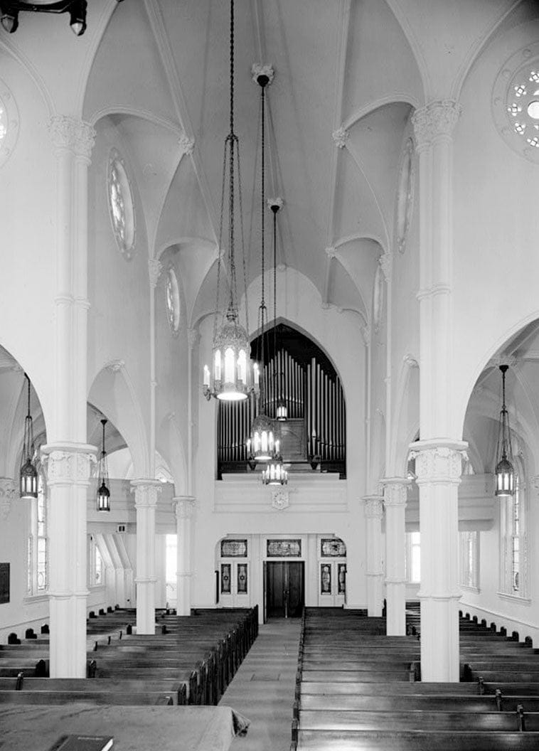Historic Photo : Mickve Israel Synagogue, 428 Bull Street, Savannah, Chatham County, GA 2 Photograph