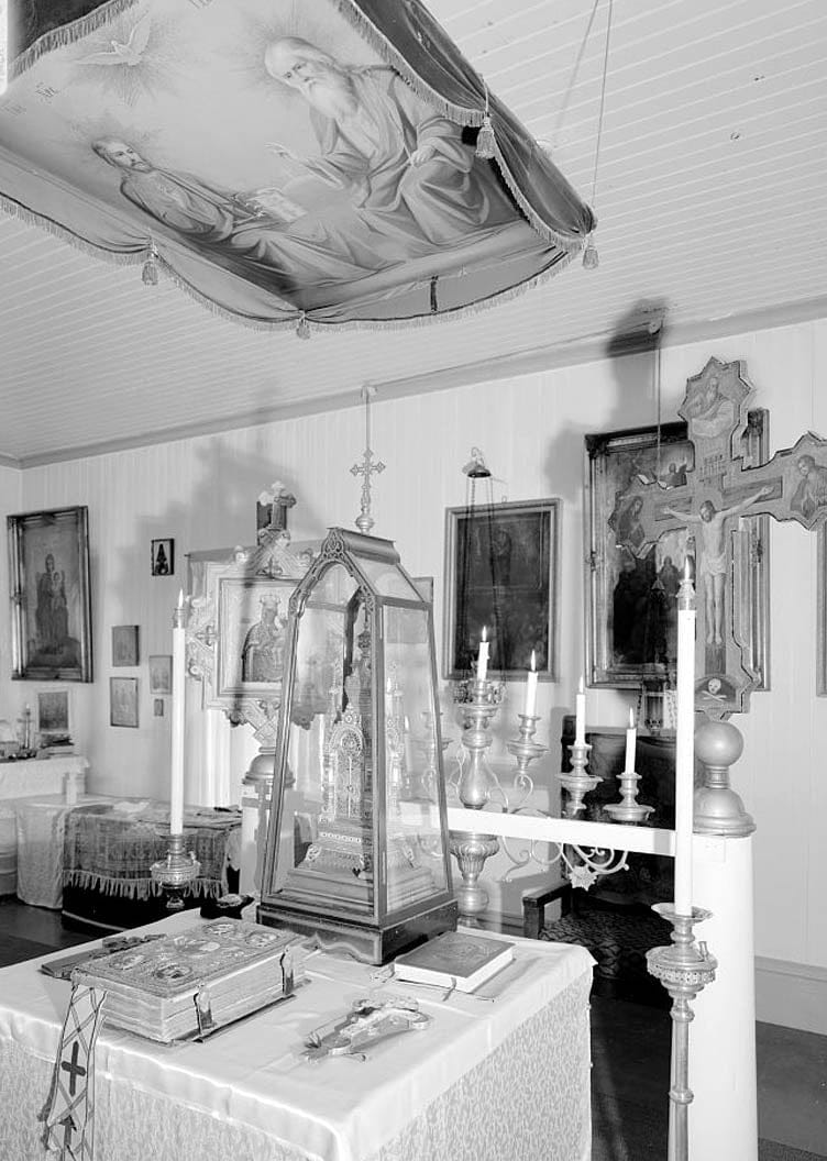 Historic Photo : Holy Ascension Russian Orthodox Church, Unalaska Island, Unalaska, Aleutian Islands, AK 15 Photograph