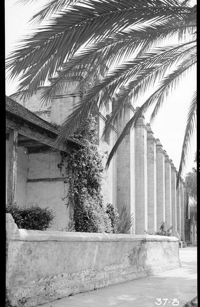 Historic Photo : Mission San Gabriel Arcángel, 428 South Mission Drive, San Gabriel, Los Angeles County, CA 1 Photograph