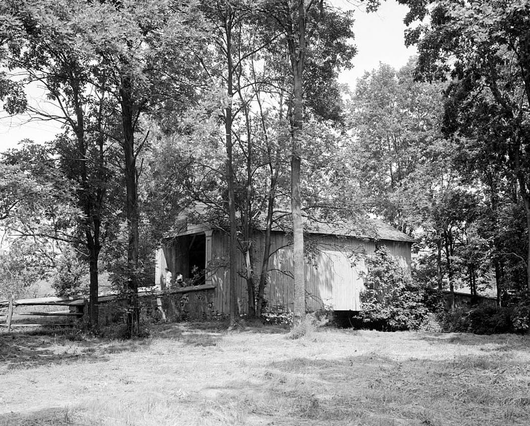 Historic Photo : Ashland Covered Bridge, Red Clay Creek-Barley Mill Road, Ashland, New Castle County, DE 3 Photograph