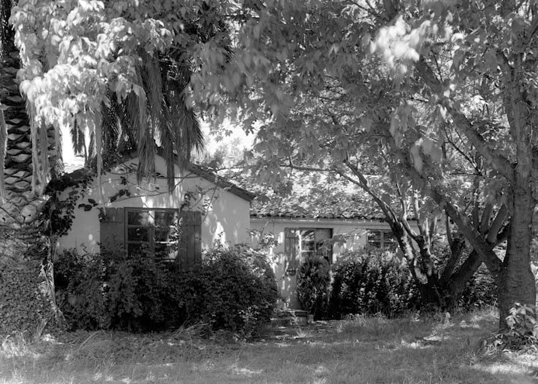 Historic Photo : Agnews State Hospital, Assistant Physician's Cottage & Garage, South Side of Palm Drive, Santa Clara, Santa Clara County, CA 1 Photograph