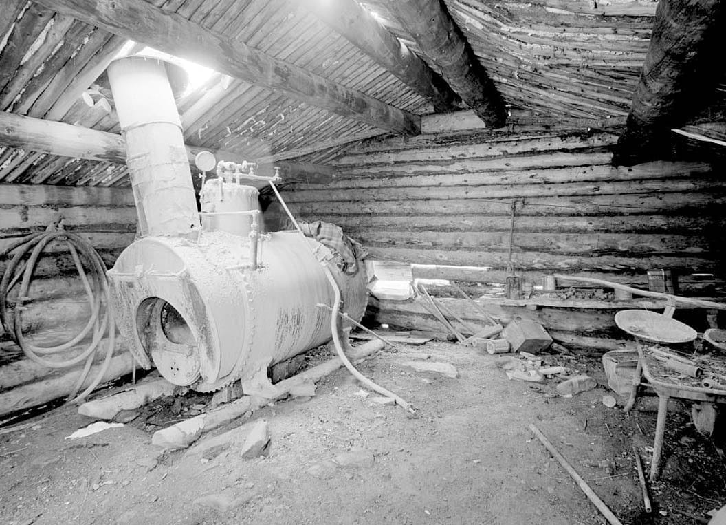 Historic Photo : A. D. Wilcox Drift Mine, Boiler Cabin, Linda Creek near Dalton Highway, Bettles, Yukon-Koyukuk Census Area, AK 2 Photograph