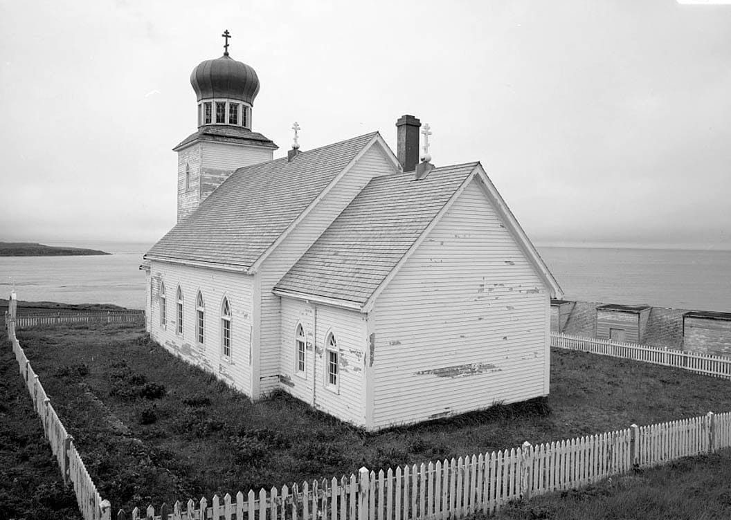 Historic Photo : Saint George Russian Orthodox Church, St. George Island, Pribilof Islands, Saint George, Aleutians West Census Area, AK 3 Photograph