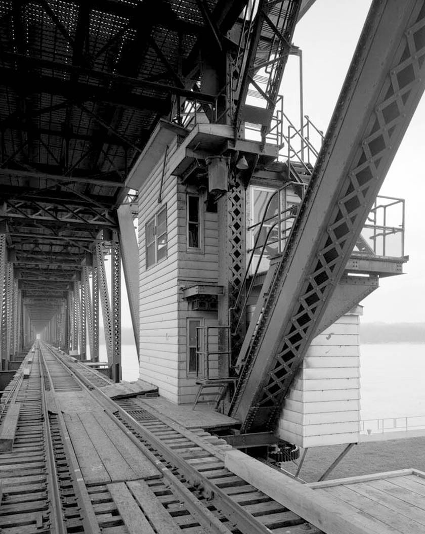 Historic Photo : Keokuk & Hamilton Bridge, Spanning Mississippi River, Keokuk, Lee County, IA 57 Photograph
