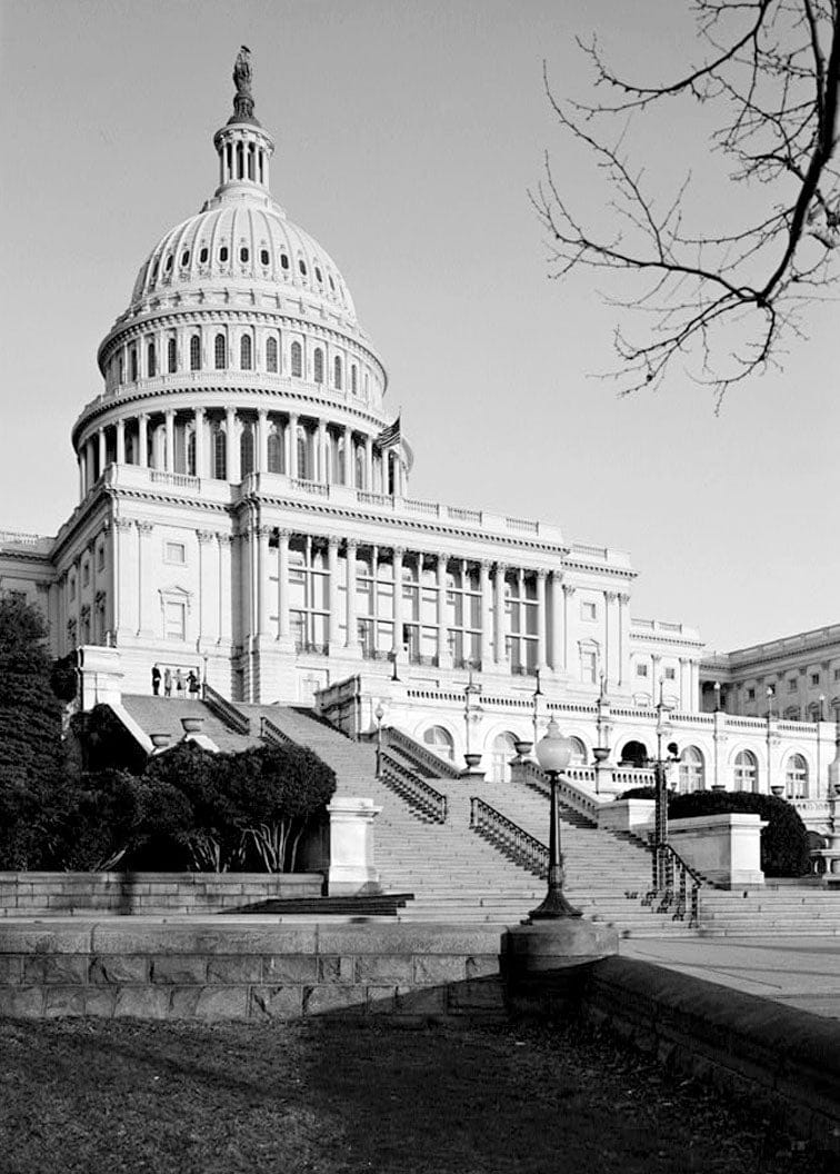 Historic Photo : U.S. Capitol, Intersection of North, South, & East Capitol Streets & Capitol Mall, Washington, District of Columbia, DC 7 Photograph