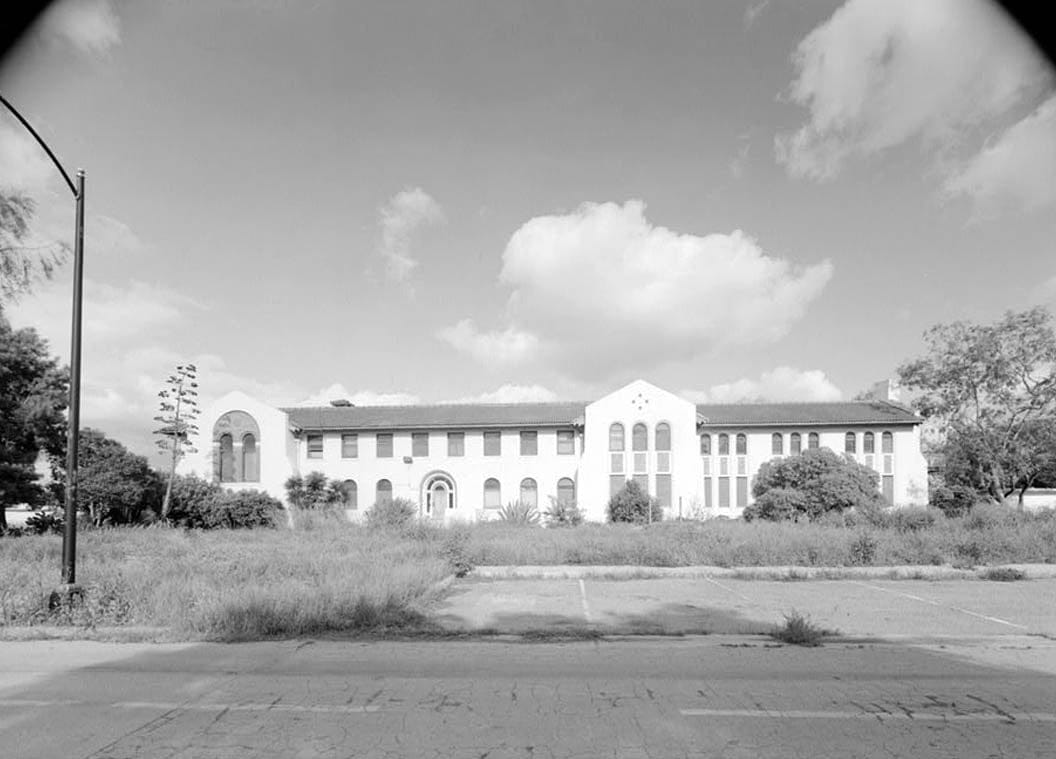 Historic Photo : Agnews State Hospital, Distrubed & Violent Men's Building, Fifth Street near Avenue B, Santa Clara, Santa Clara County, CA 1 Photograph
