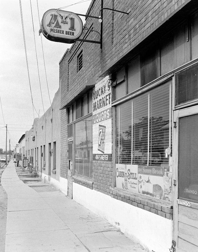 Historic Photo : 486-490 South Meyer Avenue (Commercial), Tucson, Pima County, AZ 1 Photograph