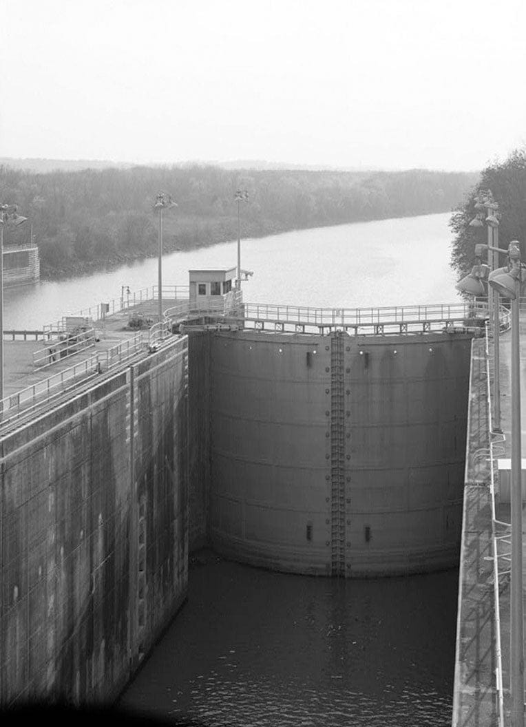 Historic Photo : Wilson Dam & Hydroelectric Plant, Spanning Tennessee River at Wilson Dam Road (Route 133), Muscle Shoals, Colbert County, AL 16 Photograph