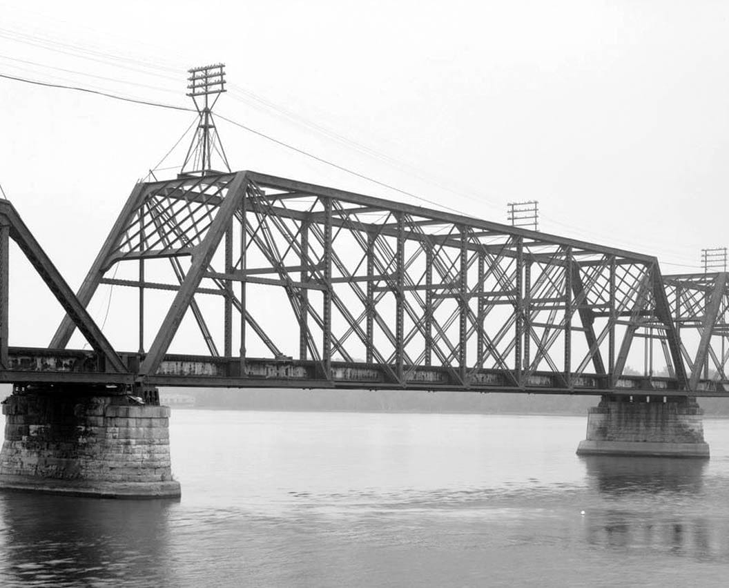 Historic Photo : Burlington Bridge, Burlington, Des Moines County, IA 23 Photograph