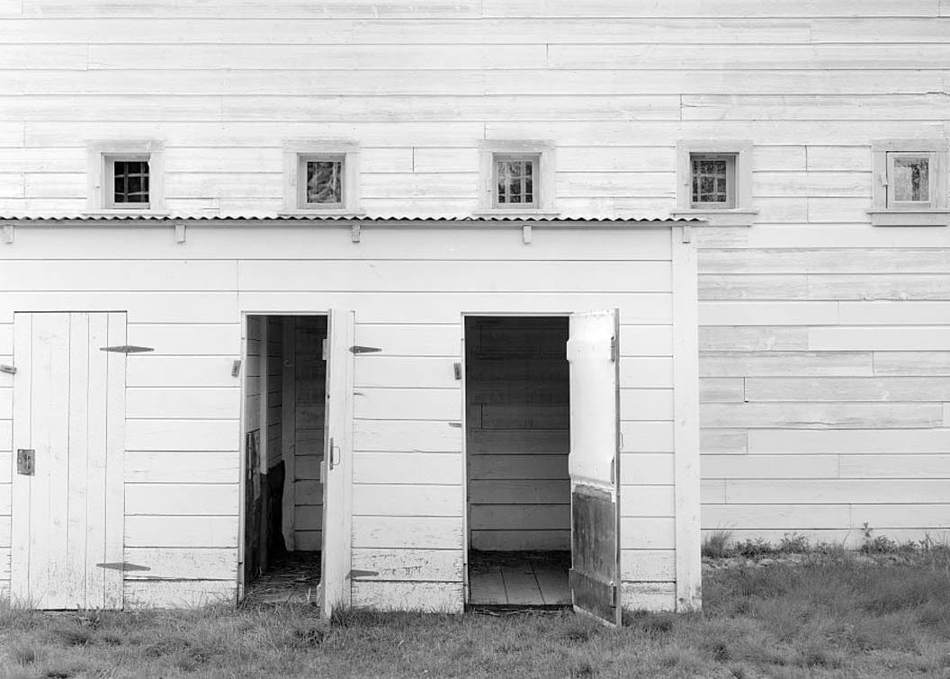 Historic Photo : Fort Egbert, Mule Barn, Yukon River at Mission Creek, Eagle, Southeast Fairbanks Census Area, AK 4 Photograph